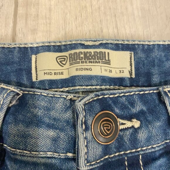 Rock and Roll Mid Rise Riding jeans with pocket detail - Picture 4 of 4